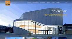 Desktop Screenshot of jaegerbau.t3.world-direct.at